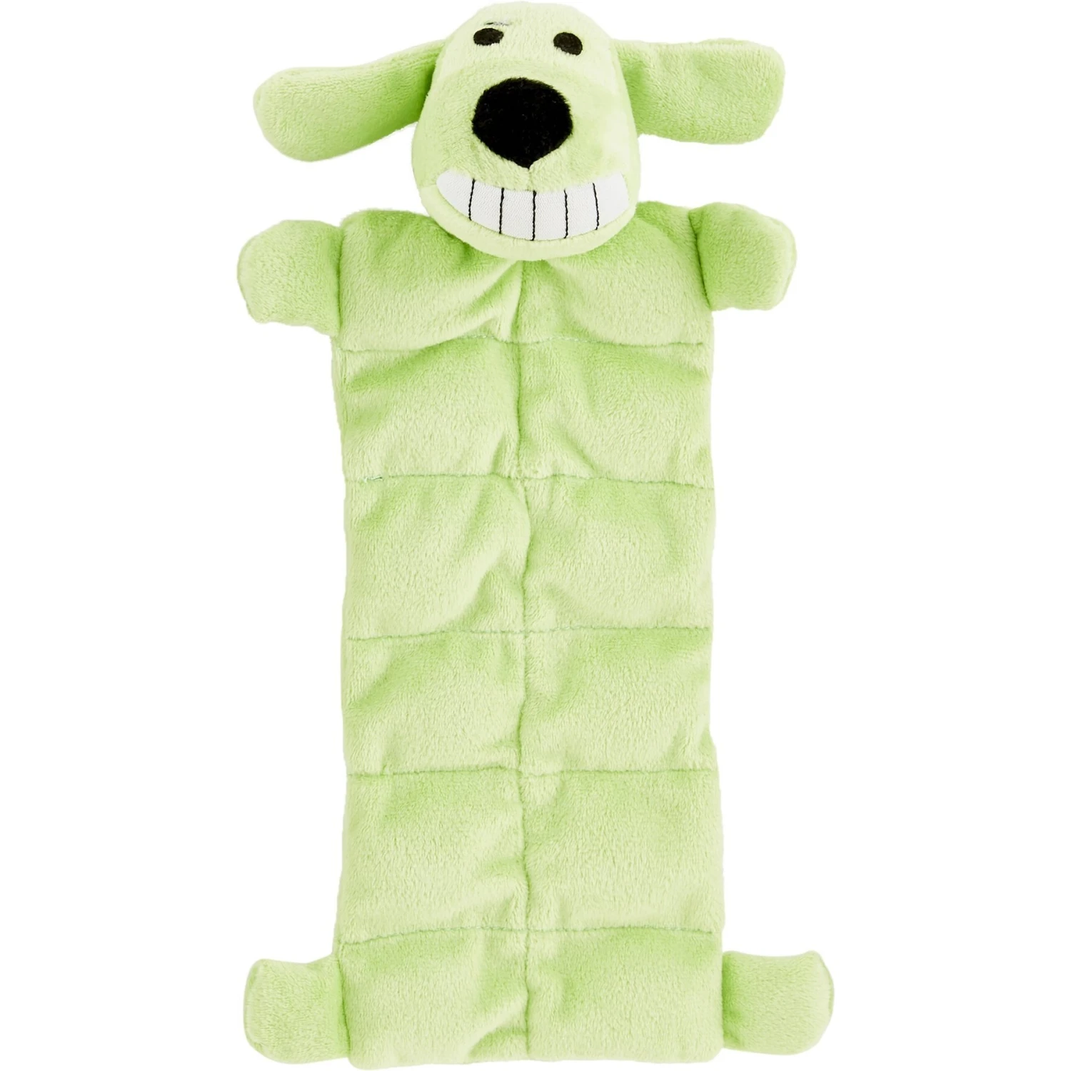 Multipet Loofa Squeaker Mat Soft Plush Dog Toy, Color Varies 7 Multipet Loofa Squeaker Mat Soft Plush Dog Toy, Color Varies - Image 5