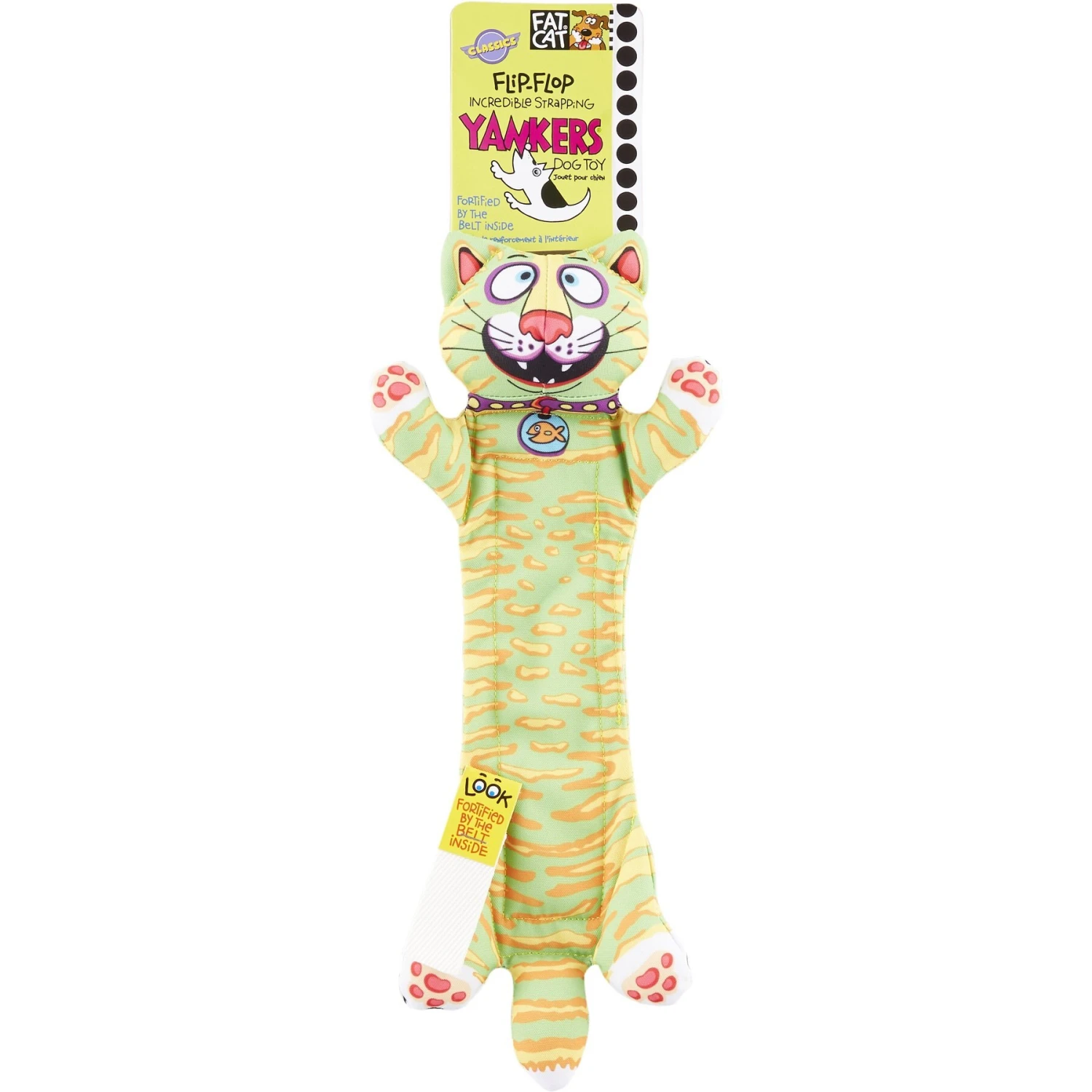 Fat Cat Incredible Strapping Flip-Flop Yankers Squeaky Dog Toy, Character Varies 7 Fat Cat Incredible Strapping Flip-Flop Yankers Squeaky Dog Toy, Character Varies - Image 5