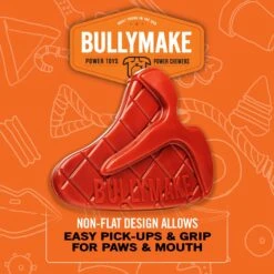 BULLYMAKE Nylon Steak Hard Chew Dog Toy, Red -Pet Dog Toys 705630 PT5. AC SS1800 V1668197078