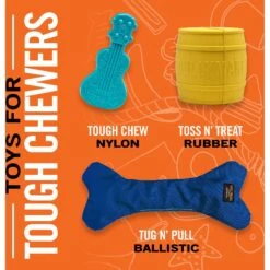 BULLYMAKE Nylon Hammer Hard Chew Dog Toy, Silver 12 BULLYMAKE Nylon Hammer Hard Chew Dog Toy, Silver -Pet Dog Toys 705646 PT4. AC SS1800 V1668198021