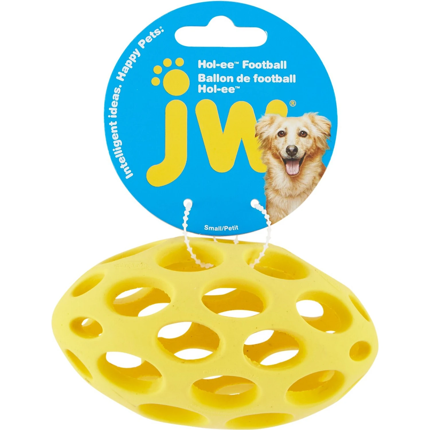 JW Pet Hol-ee Football Dog Toy, Color Varies 3 JW Pet Hol-ee Football Dog Toy, Color Varies