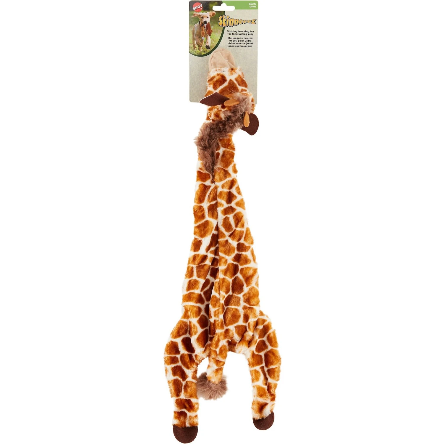 Ethical Pet Skinneeez Giraffe Stuffing-Free Squeaky Plush Dog Toy 4 Ethical Pet Skinneeez Giraffe Stuffing-Free Squeaky Plush Dog Toy - Image 2
