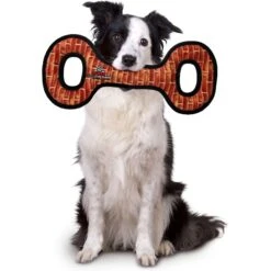 Tuffy's Mega Tug Oval Squeaky Plush Dog Toy 12 Tuffy's Mega Tug Oval Squeaky Plush Dog Toy -Pet Dog Toys 72155 PT2. AC SS1800 V1589493365