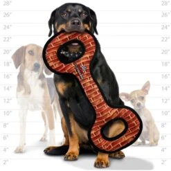 Tuffy's Mega Tug Oval Squeaky Plush Dog Toy 15 Tuffy's Mega Tug Oval Squeaky Plush Dog Toy -Pet Dog Toys 72155 PT5. AC SS1800 V1589493369