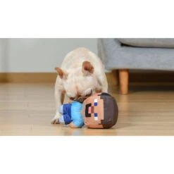 Fetch For Pets Minecraft Steve Figure Plush Squeaky Dog Toy, Large -Pet Dog Toys 728494 PT4. AC SS1800 V1682609177