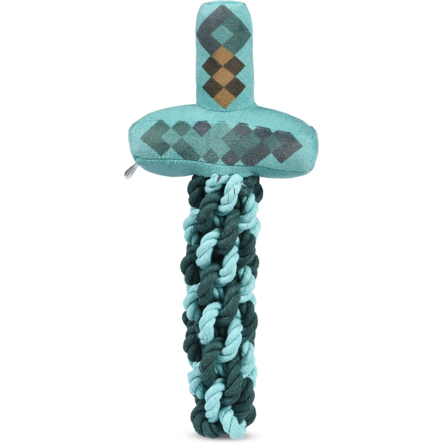 Fetch For Pets Minecraft Diamond Sword Rope Squeaky Dog Toy 3 Fetch For Pets Minecraft Diamond Sword Rope Squeaky Dog Toy
