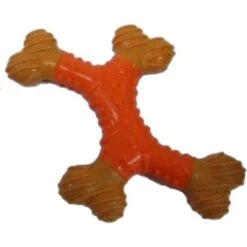 Ethical Pet Bambone X-Bone Peanut Butter Flavored Bone Dog Toy, Brown/Green -Pet Dog Toys 736190 PT2. AC SS1800 V1683296259