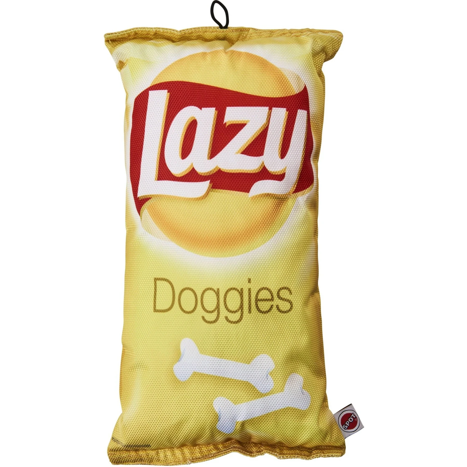 Ethical Pet Fun Food Lazy Doggie Chips Plush Squeaky Dog Toy, Assorted 4 Ethical Pet Fun Food Lazy Doggie Chips Plush Squeaky Dog Toy, Assorted - Image 2