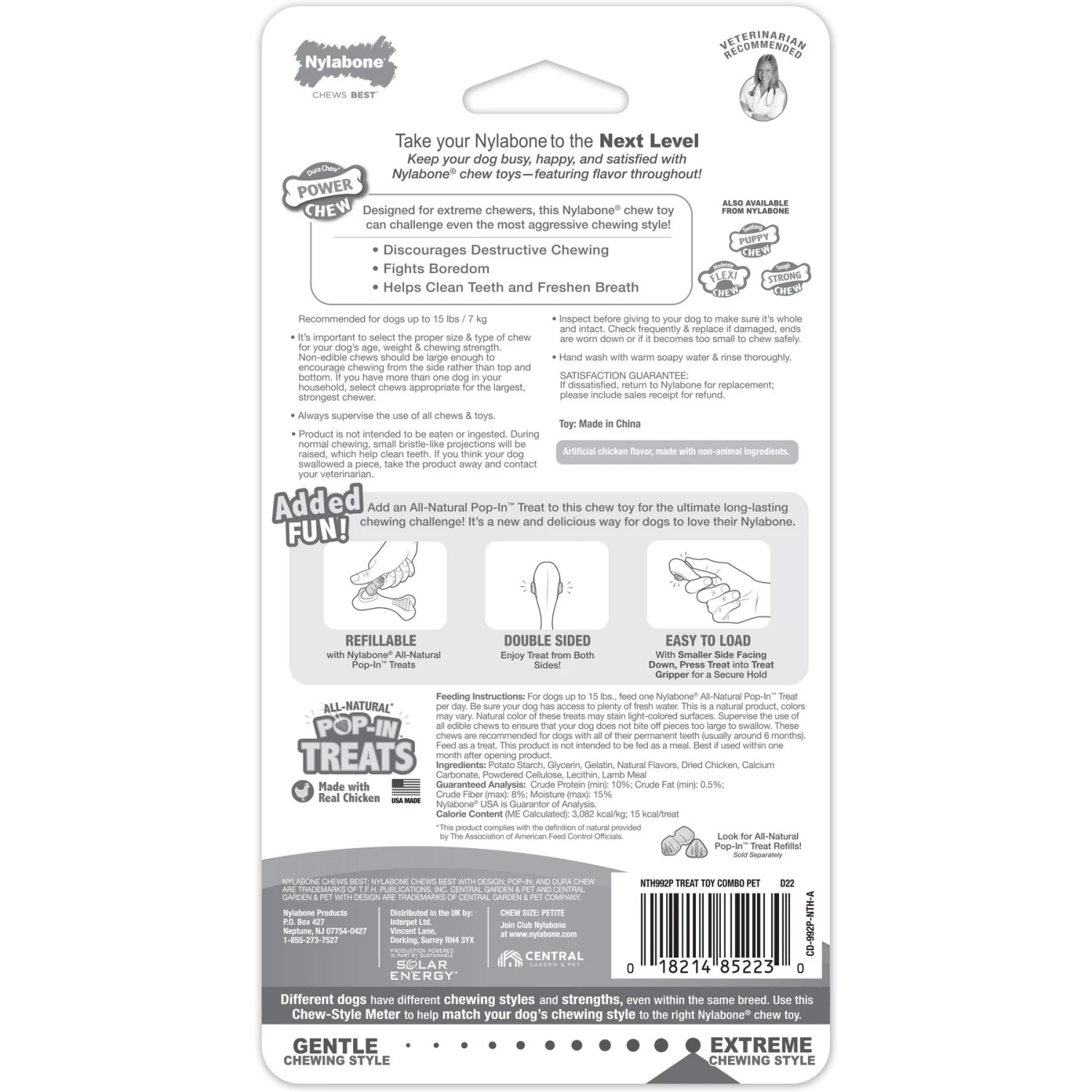 Nylabone Power Chew Knuckle Bone & Pop-In Treat Dog Toy Combo Knuckle Bone Pop-In Treat Toy Chicken Pop-In 11 Nylabone Power Chew Knuckle Bone & Pop-In Treat Dog Toy Combo Knuckle Bone Pop-In Treat Toy Chicken Pop-In - Image 9