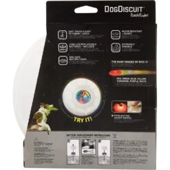 Nite Ize Flashflight Discuit LED Flying Disc Dog Toy -Pet Dog Toys 73842 PT6. AC SS1800 V1587155266