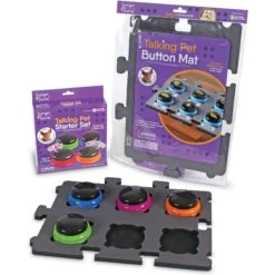 Hunger For Words Talking Pet Button Mat Dog Toy & Hunger For Words Talking Pet Starter Set Dog Toy