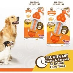 Nylabone Sneaky Snacker Bacon Flavor Dog Treat Toy, Orange -Pet Dog Toys 784398 PT4. AC SS1800 V1677076881