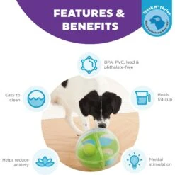 Outward Hound A-Maze Ball Puzzle & Treat Maze Interactive Dog Toy, Green -Pet Dog Toys 786510 PT1. AC SS1800 V1694439616