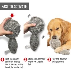 Hyper Pet Doggie Tail Interactive Dog Toy -Pet Dog Toys 80151 Pt2. AC SS1800 V1583766775