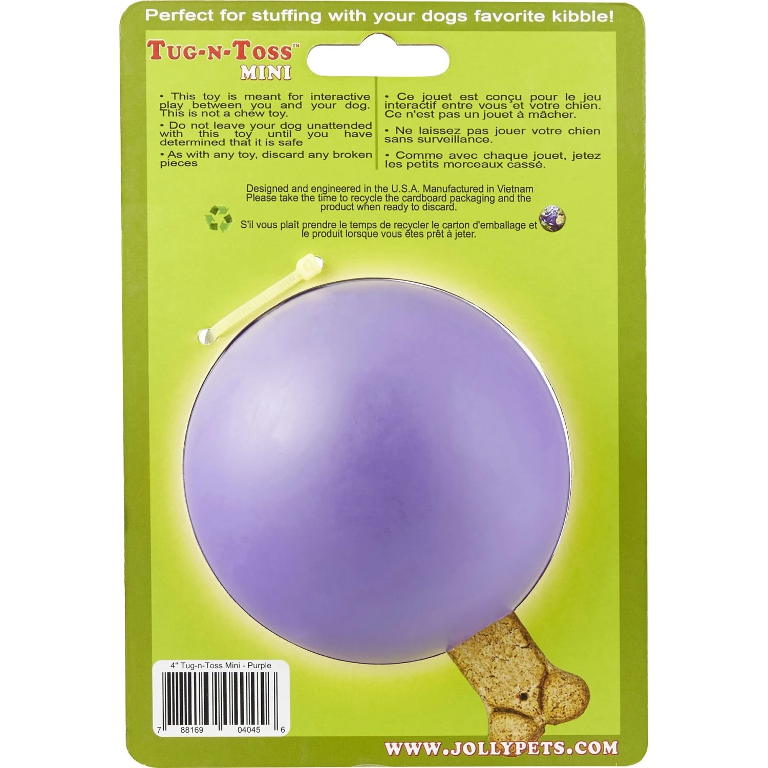 Jolly Pets Tug-n-Toss M-ini Dog Toy 6 Jolly Pets Tug-n-Toss M-ini Dog Toy - Image 4