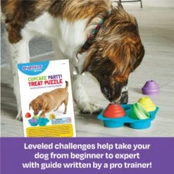 Brightkins Cupcake Party! Puzzle Treat Dog Toy -Pet Dog Toys 805374 PT2. AC SS1800 V1679069093