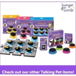Hunger For Words Talking Pet Doorbell Dog Toy -Pet Dog Toys 805598 PT4. AC SS1800 V1684347962