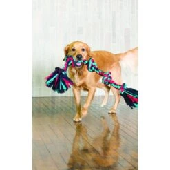 Mammoth Cottonblend 5 Knot Dog Rope Toy, Color Varies -Pet Dog Toys 80745 PT2. AC SS1800 V1633021902