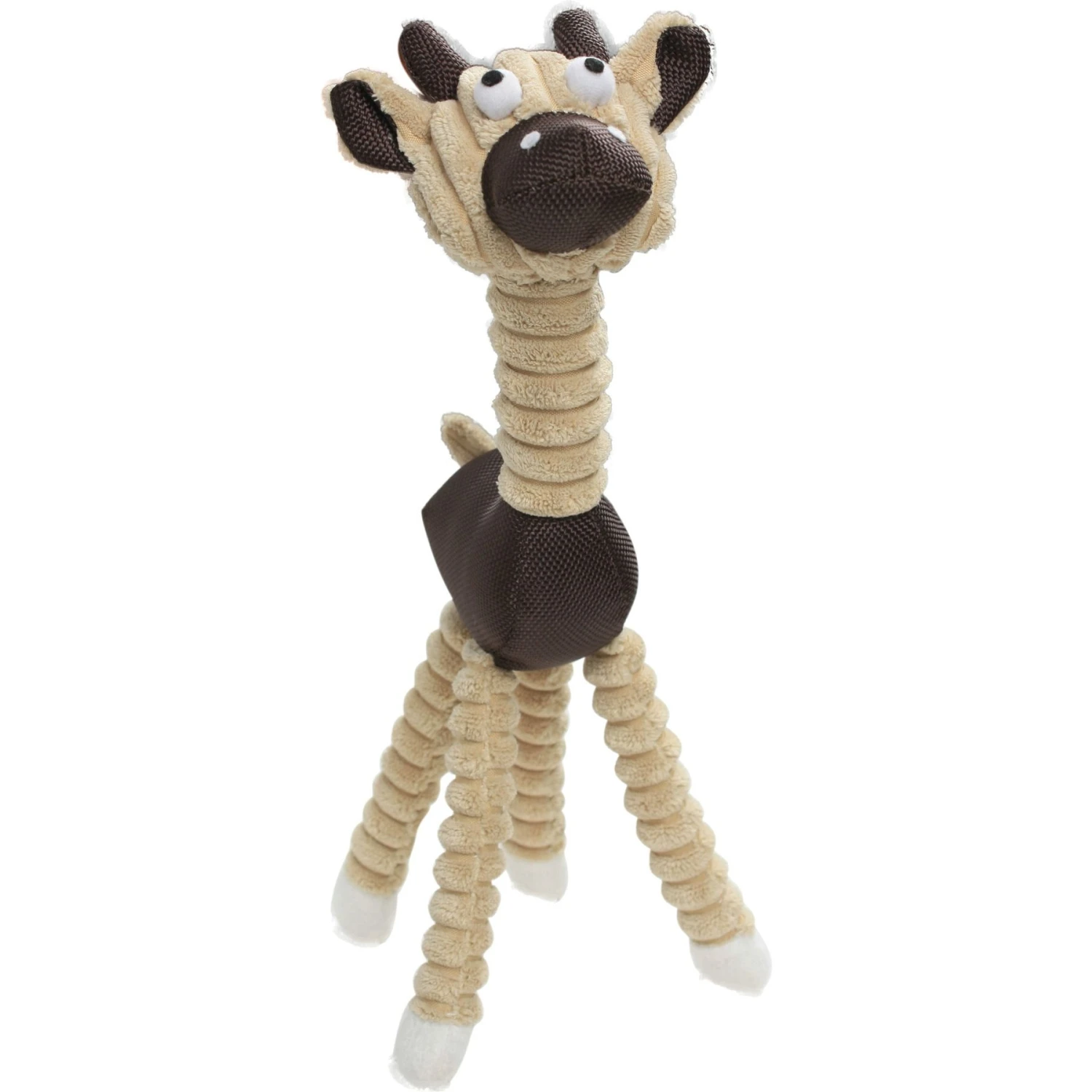 Pet Life Jute & Rope Giraffe Cow Dog Toy, Brown 3 Pet Life Jute & Rope Giraffe Cow Dog Toy, Brown