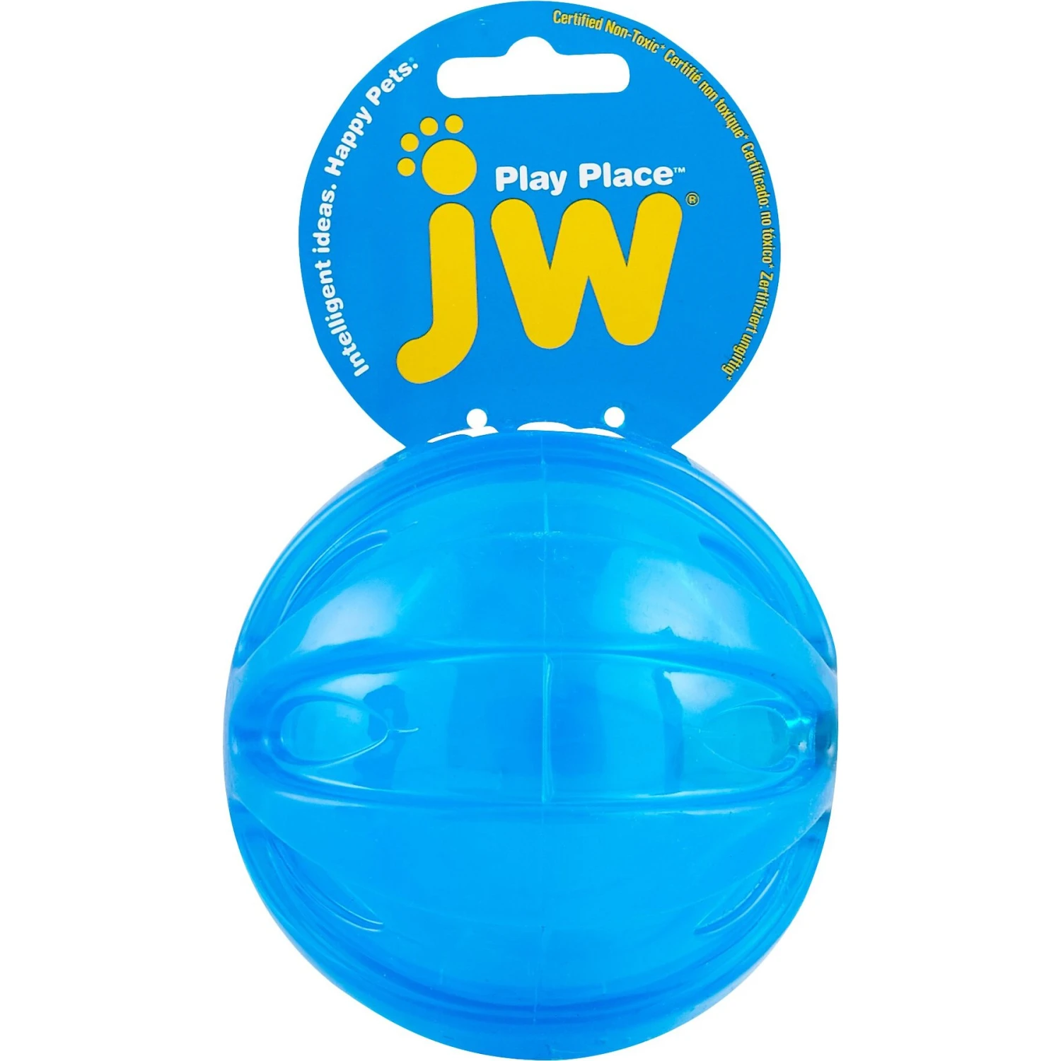 JW Pet Play Place Squeaky Dog Ball, Color Varies 5 JW Pet Play Place Squeaky Dog Ball, Color Varies - Image 3