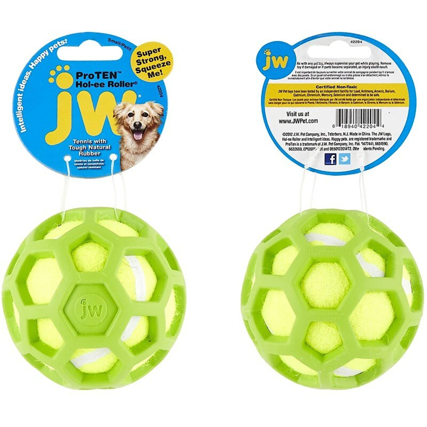 JW Pet ProTEN Hol-ee Roller Dog Toy 5 JW Pet ProTEN Hol-ee Roller Dog Toy - Image 3
