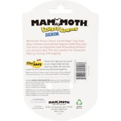 Mammoth Denim 3 Knot Rope Tug With Tennis Ball Dog Toy -Pet Dog Toys 83207 PT6. AC SS1800 V1633021291