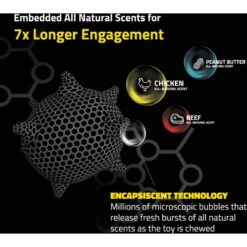 Playology Puppy Sensory Ball Peanut Butter Dog Toy, Blue -Pet Dog Toys 838958 PT3. AC SS1800 V1683744683