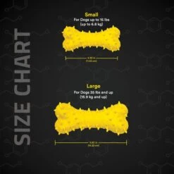 Playology Puppy Teething Bone Chicken Dog Toy, Yellow, Large -Pet Dog Toys 839126 PT4. AC SS1800 V1683740478