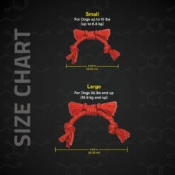 Playology Puppy Sensory Rope Beef Dog Toy, Red, Small -Pet Dog Toys 839174 PT4. AC SS1800 V1683745406