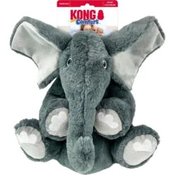 KONG Comfort Kiddos Jumbo Elephant Squeaky Plush Dog Toy -Pet Dog Toys 841566 PT2. AC SS1800 V1682442678