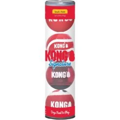 KONG Signature Balls Dog Toy, 4 Count -Pet Dog Toys 841670 PT2. AC SS1800 V1682442690