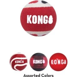 KONG Signature Balls Dog Toy, 4 Count -Pet Dog Toys 841670 PT3. AC SS1800 V1682442763