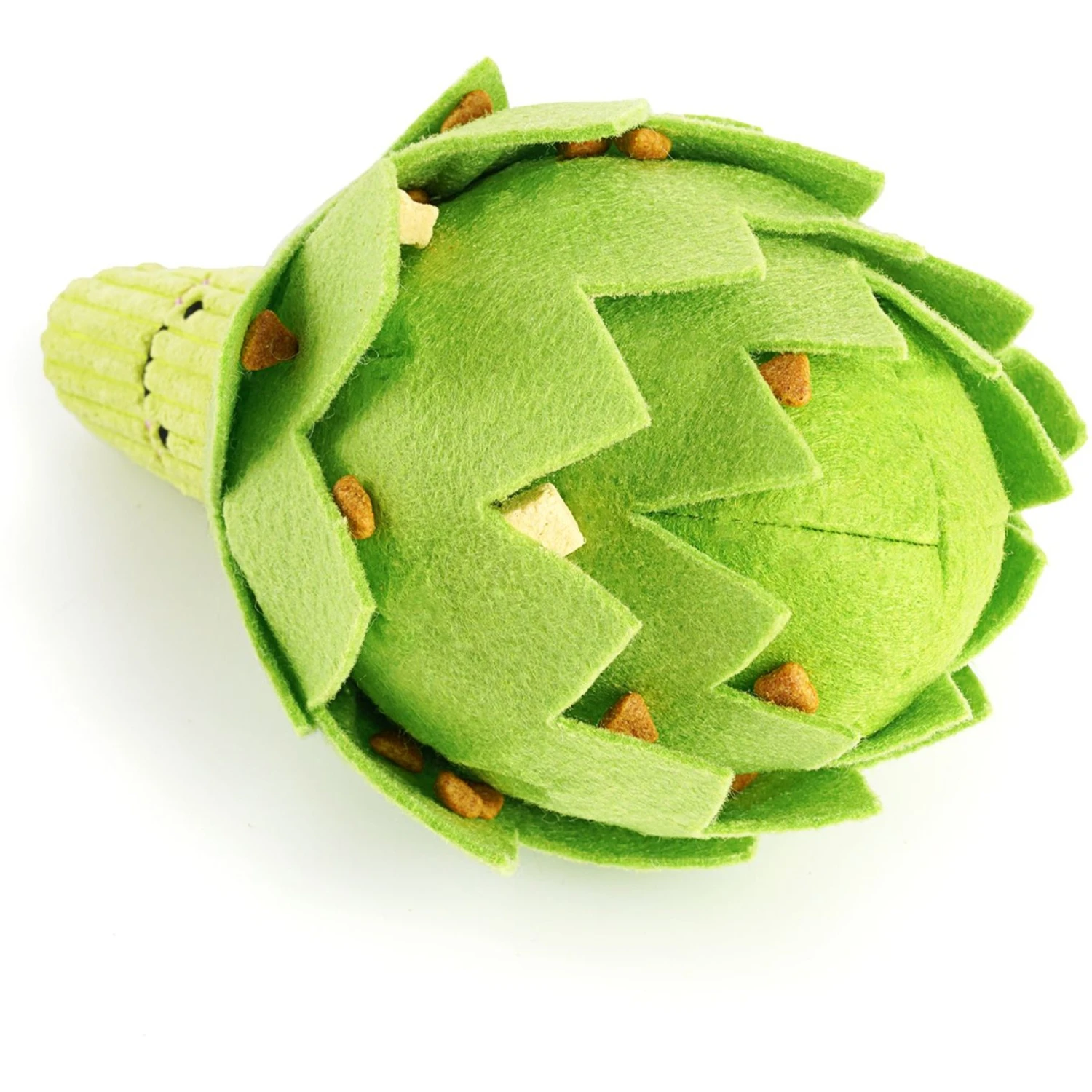 Injoya Artichoke Cat & Dog Snuffle Toy, Green, Small 4 Injoya Artichoke Cat & Dog Snuffle Toy, Green, Small - Image 2