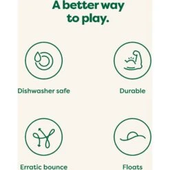 Earth Rated Rubber Fetch Chew Dog Toy -Pet Dog Toys 856150 PT4. AC SS1800 V1701983219