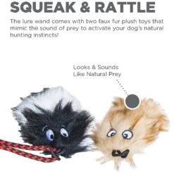 Outward Hound Tail Teaser With Refill Dog & Cat Teaser Toy -Pet Dog Toys 85934 PT3. AC SS1800 V1636519926