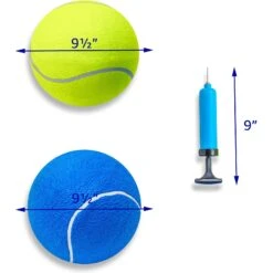 Pet Fit For Life Giant Tennis Ball Dog Toy, Yellow -Pet Dog Toys 872422 PT2. AC SS1800 V1686250302