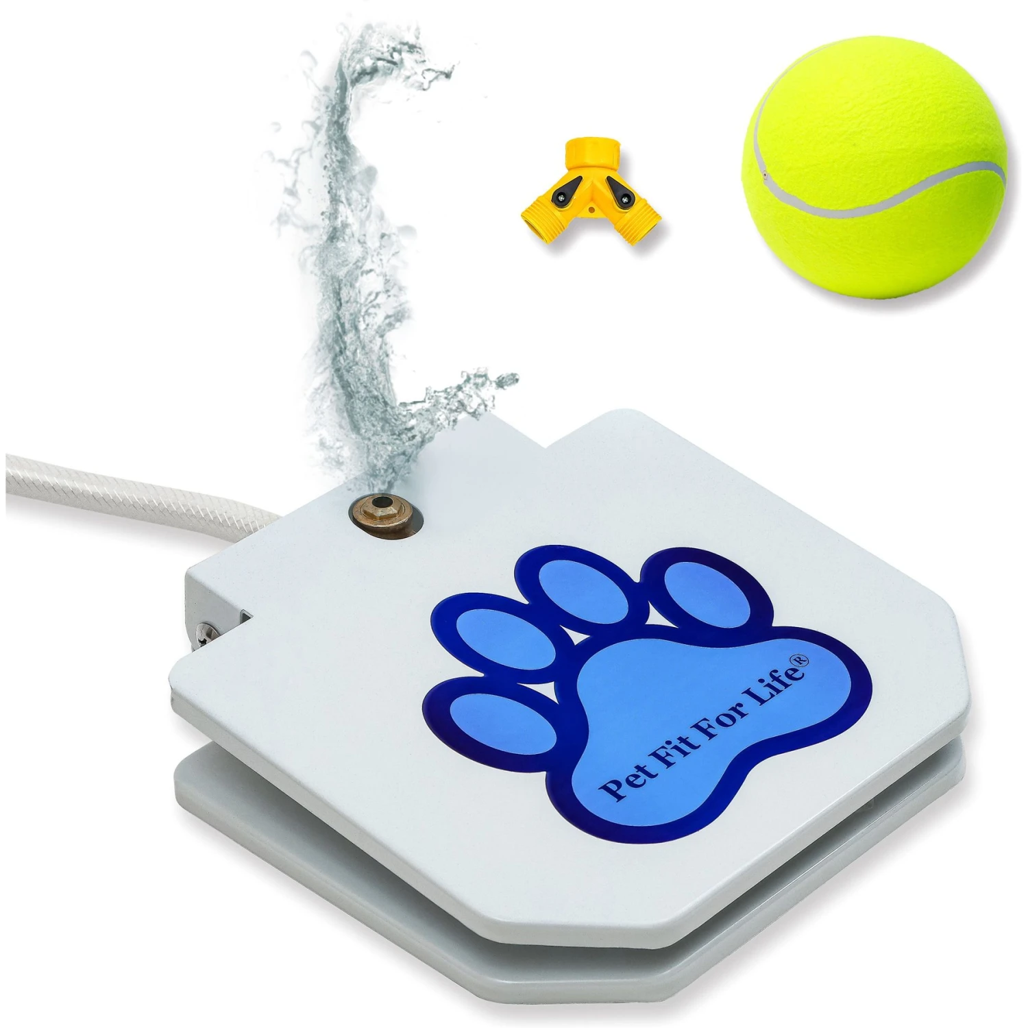Pet Fit For Life Dog Step-on Sprinkler Dog Toy, Silver 3 Pet Fit For Life Dog Step-on Sprinkler Dog Toy, Silver