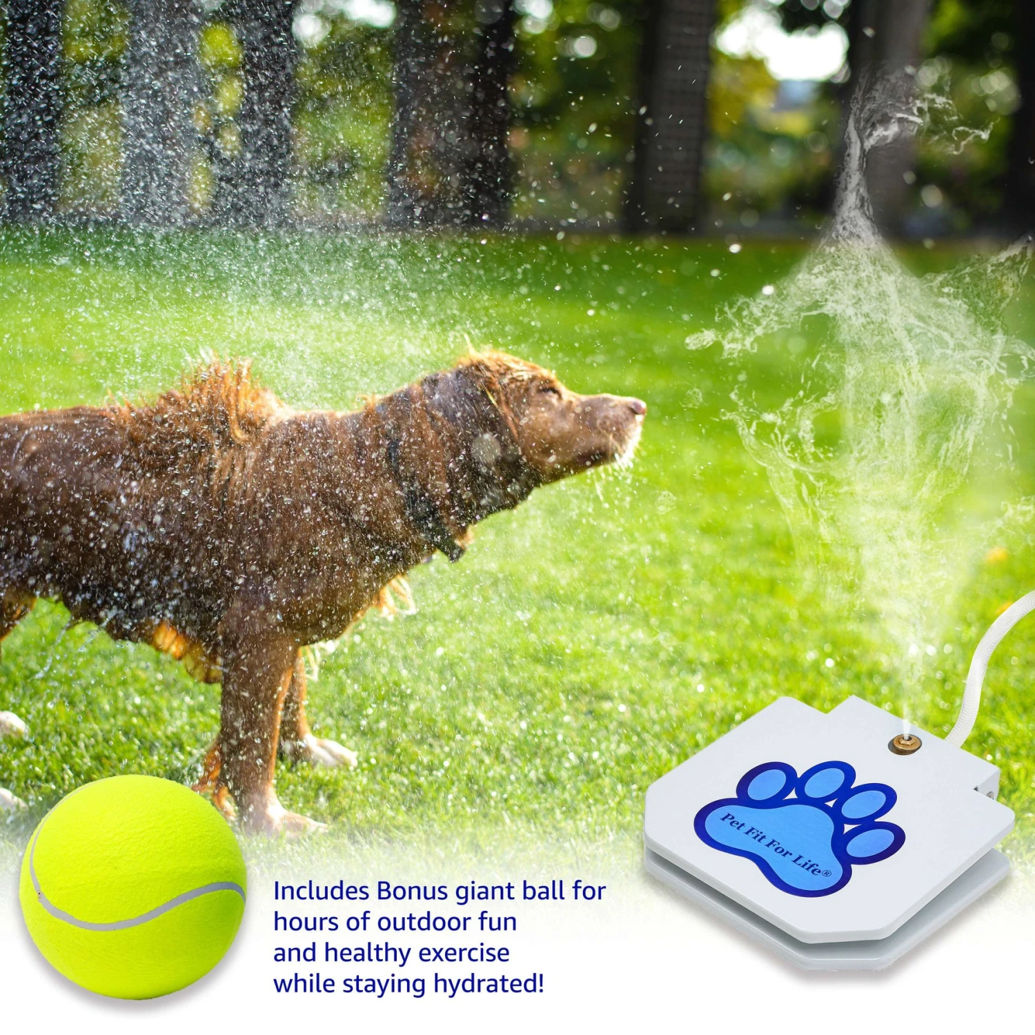 Pet Fit For Life Dog Step-on Sprinkler Dog Toy, Silver 5 Pet Fit For Life Dog Step-on Sprinkler Dog Toy, Silver - Image 3