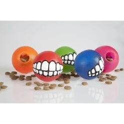 ROGZ By KONG Grinz Treat Ball Dog Toy, Color Varies -Pet Dog Toys 89019 PT5. AC SS1800 V1605330409