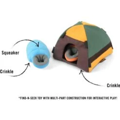 P.L.A.Y. Pet Lifestyle And You Camp Corbin Collection Trailblazing Tent Plush Squeaky Dog Toy -Pet Dog Toys 896542 PT3. AC SS1800 V1689961745