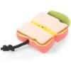 P.L.A.Y. Pet Lifestyle And You P.L.A.Y. X Earth Rated Smoke Meat Sandwich Plush Squeaky Dog Toy