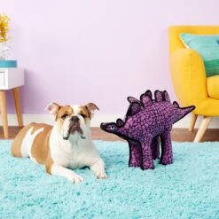 Tuffy's Dinosaur Stegosaurus Squeaky Plush Dog Toy -Pet Dog Toys 90127 PT3. AC SS1800 V1589560857