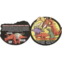 Tuffy's Dinosaur Stegosaurus Squeaky Plush Dog Toy -Pet Dog Toys 90127 PT6. AC SS1800 V1531549349