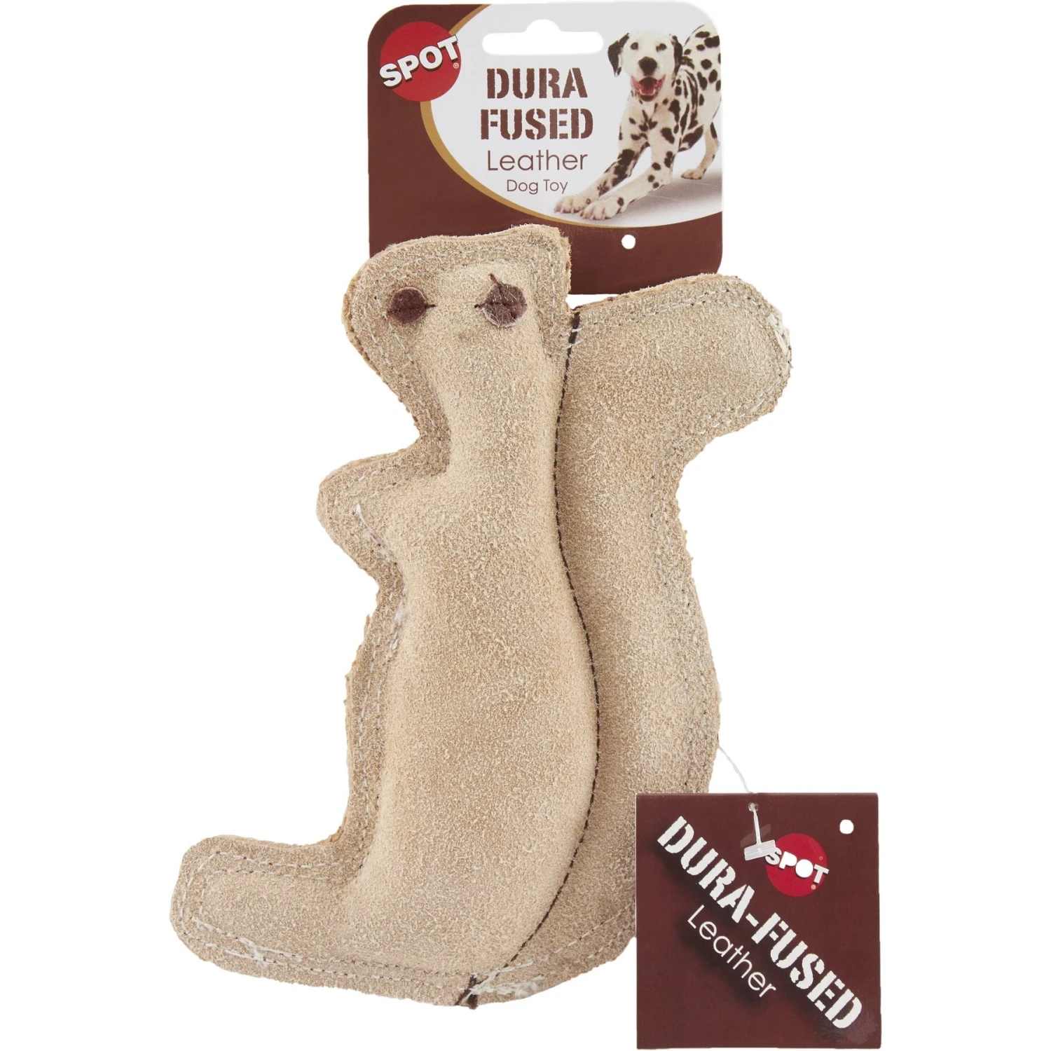 Ethical Pet Dura-Fused Leather Squirrel Dog Toy 4 Ethical Pet Dura-Fused Leather Squirrel Dog Toy - Image 2