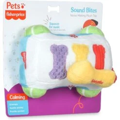FISHER PRICE Sound-Bites Plush Dog Toy, Multicolor -Pet Dog Toys 908022 PT1. AC SS1800 V1699022164