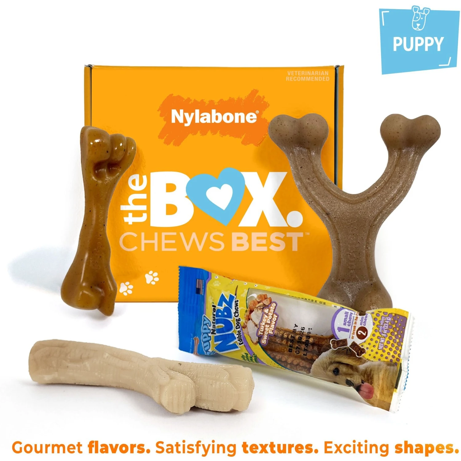 Nylabone The Box Chew Toy & Treat Gift Box 5 Nylabone The Box Chew Toy & Treat Gift Box - Image 3