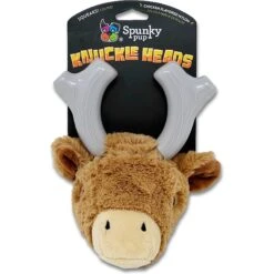 Spunky Pup Knuckleheads Deer Dog Toy, Brown