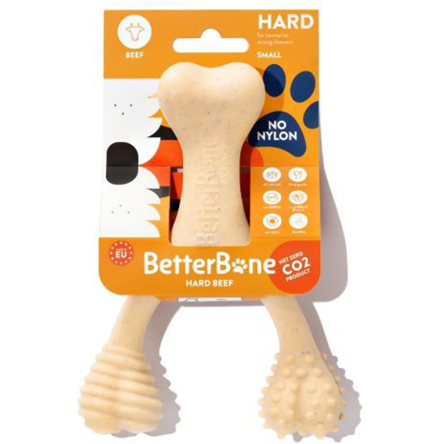 BetterBone Tough Beef Dog Toy, Natural 3 BetterBone Tough Beef Dog Toy, Natural