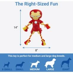 Marvel 's Captain America Plush With Rope Squeaky Dog Toy + 3 Items -Pet Dog Toys 929454 PT8. AC SS1800 V1690897602