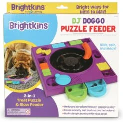 Brightkins DJ Doggo Puzzle Feeder Dog Toy -Pet Dog Toys 930054 PT5. AC SS1800 V1698765996